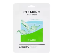 Тканевая маска с кислотами  L.Sanic AHA/BHA Clearing Mask Sheet