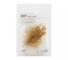 Тканевая маска с экстрактом овса TENZERO Solution Soothing Oat Sheet Mask