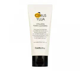 Освежающая пенка для умывания с экстрактом юдзу FarmStay Citrus Yuja Vitalizing Foam Cleansing