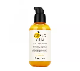 Освежающая сыворотка для лица с экстрактом юдзу FarmStay Citrus Yuja Vitalizing Serum