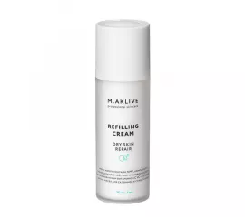 Легкий напитывающий крем "Восстановление кожи склонной к сухости" M.Aklive Refilling Cream Dry Skin Repair