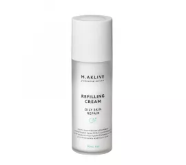 Легкий напитывающий крем "Восстановление кожи склонной к жирности" M.Aklive Refilling Cream Oily Skin Repair
