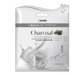 Альгинатная маска с древесным углем Anskin Charcoal Modeling Mask (25 гр, пробник)