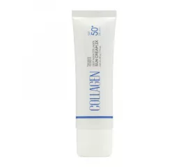 Увлажняющий солнцезащитный крем с коллагеном SPF 50+ PA++++ TENZERO Deep Aqua Collagen Sun Cream 2X SPF 50+ PA++++