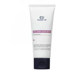 Ночная маска с низкомолекулярным коллагеном, пептидами и волюфилином CUSKIN Clean-Up Collagen Sleep Mask