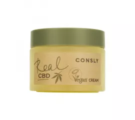 Балансирующий крем с каннабидиолом и растительным скваланом Consly Vegan «Real CBD» Balancing Purifine CBD and Plant-based Squalane Cream