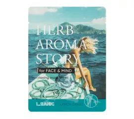 Тканевая маска с экстрактом лемонграсса и эффектом ароматерапии L.Sanic Herb Aroma Story Lemongrass Relaxing Mask Sheet