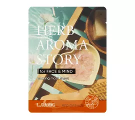 Тканевая маска с экстрактом красного апельсина и эффектом ароматерапии L.Sanic Herb Aroma Story Red Orange Relaxing Mask Sheet